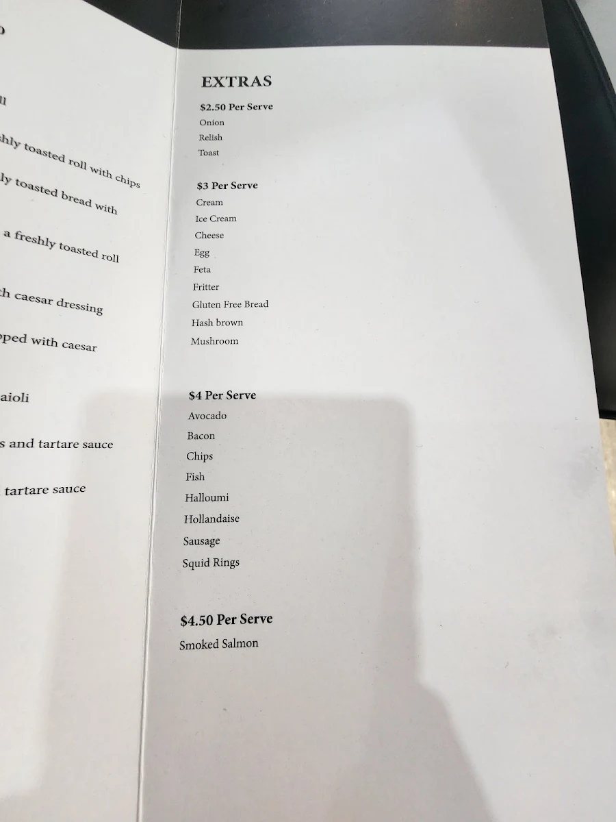 Menu, Corner Table Cafe by Alex & Michelle