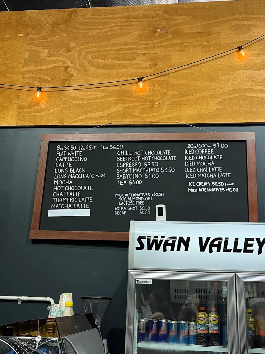 Menu, Black Moustache Coffee Co.