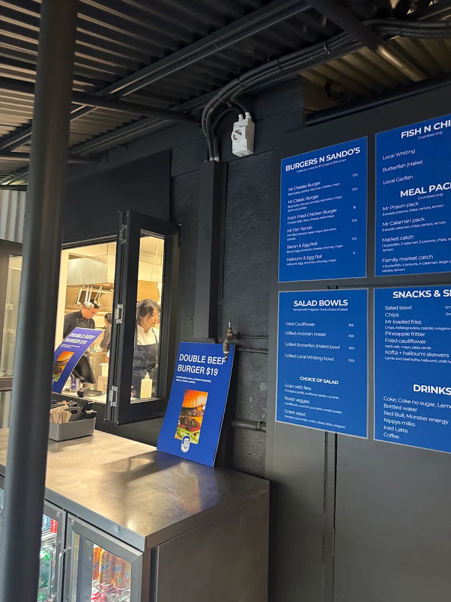 Menu, Mr Mario’s