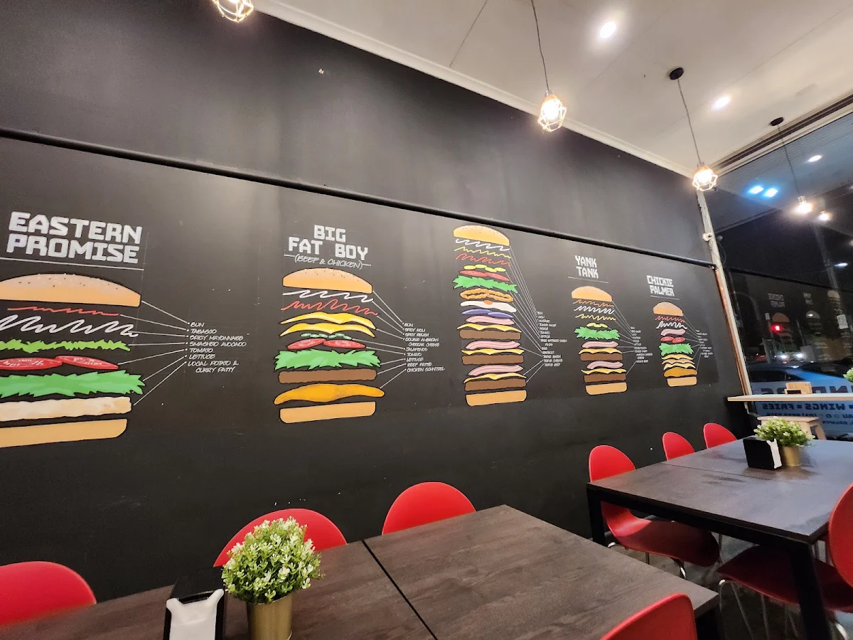 Menu, Pounders Burgers & Krispy Chook - Balwyn North