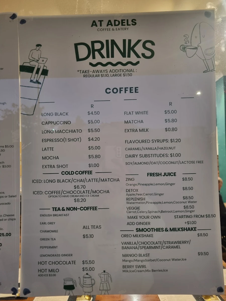 Menu, At Adels