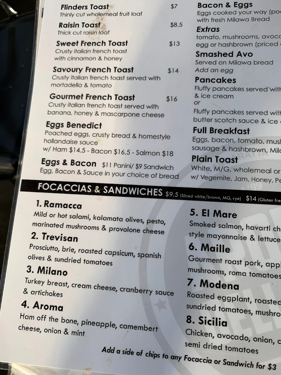 Menu, Aroma Deli Cafe