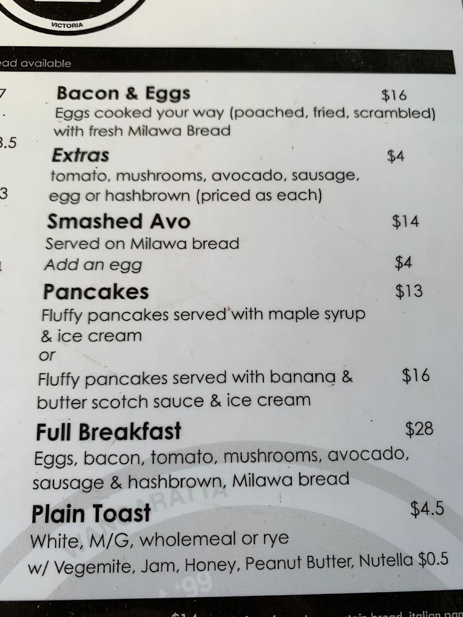 Menu, Aroma Deli Cafe