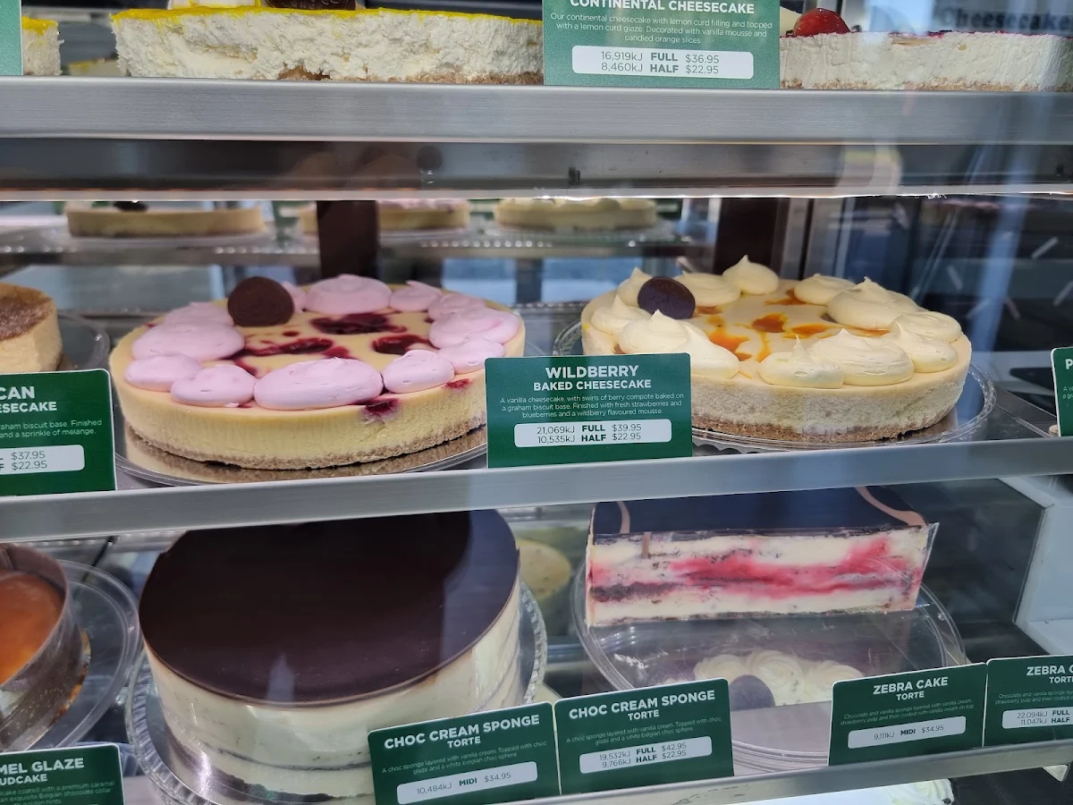 Menu, The Cheesecake Shop Bonnyrigg