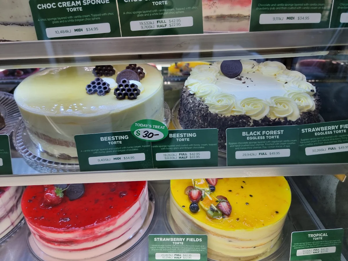 Menu, The Cheesecake Shop Bonnyrigg