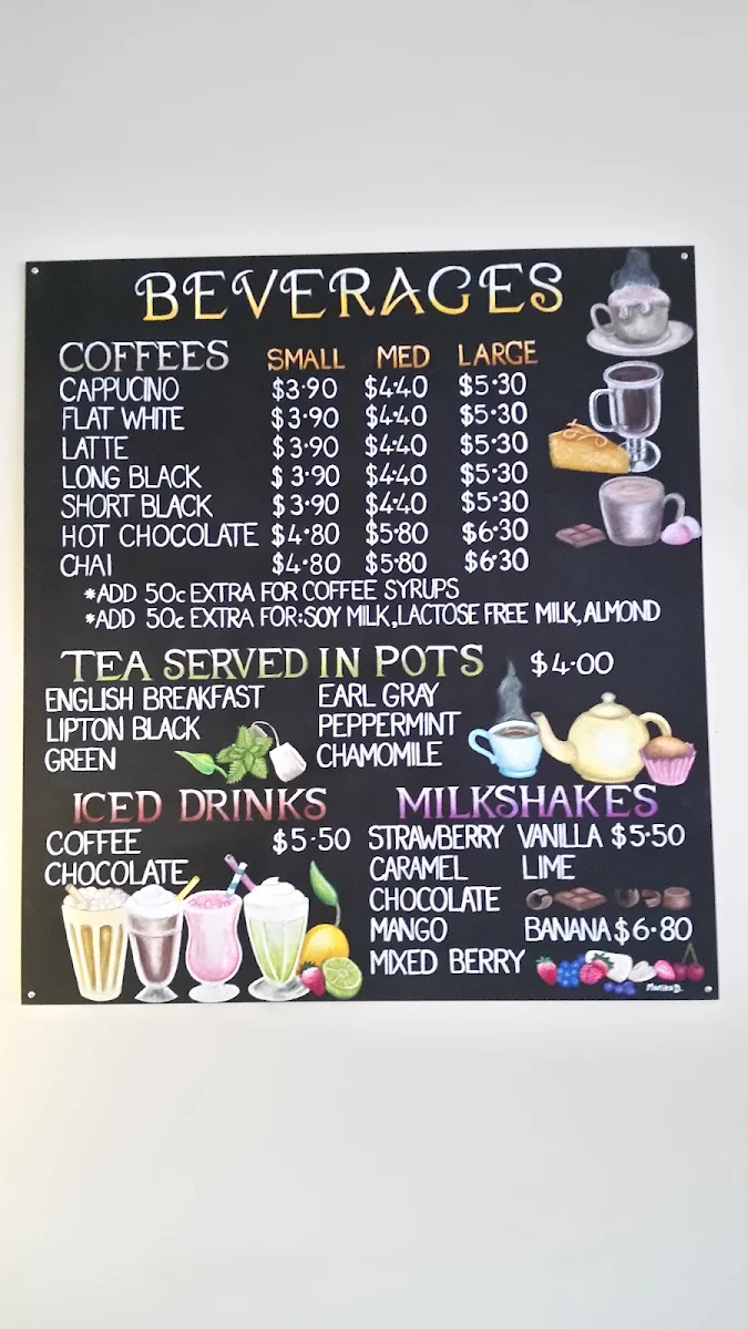 Menu, Cafe Chaat & Chill