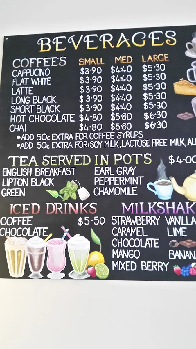 Menu, Cafe Chaat & Chill