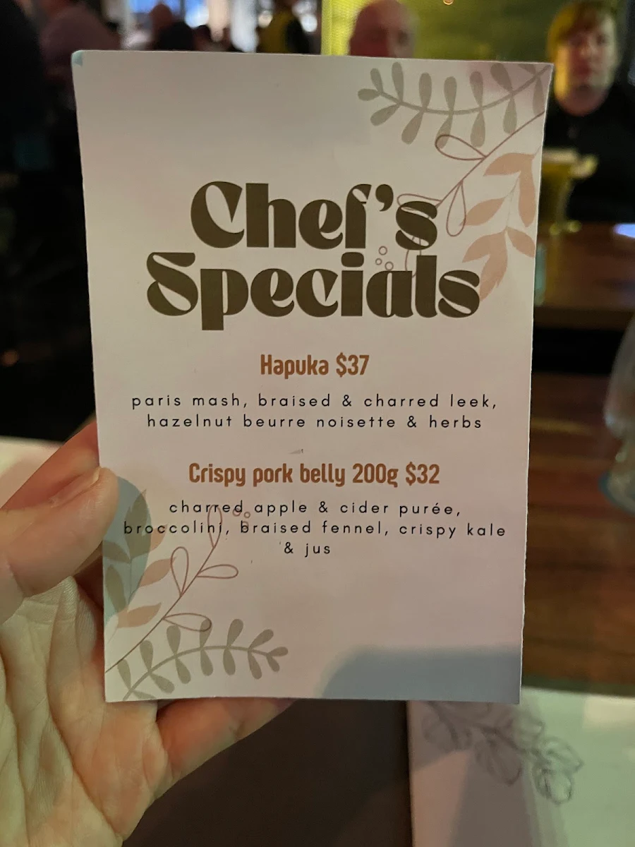 Menu, Gramercy Bar And Kitchen