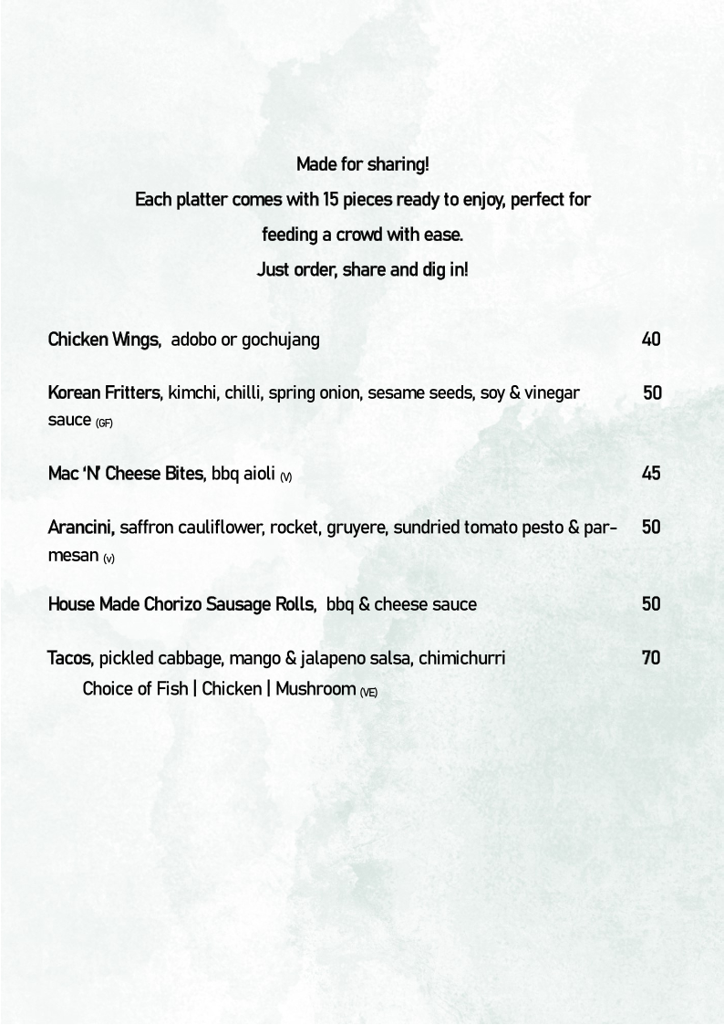Menu, Gramercy Bar And Kitchen
