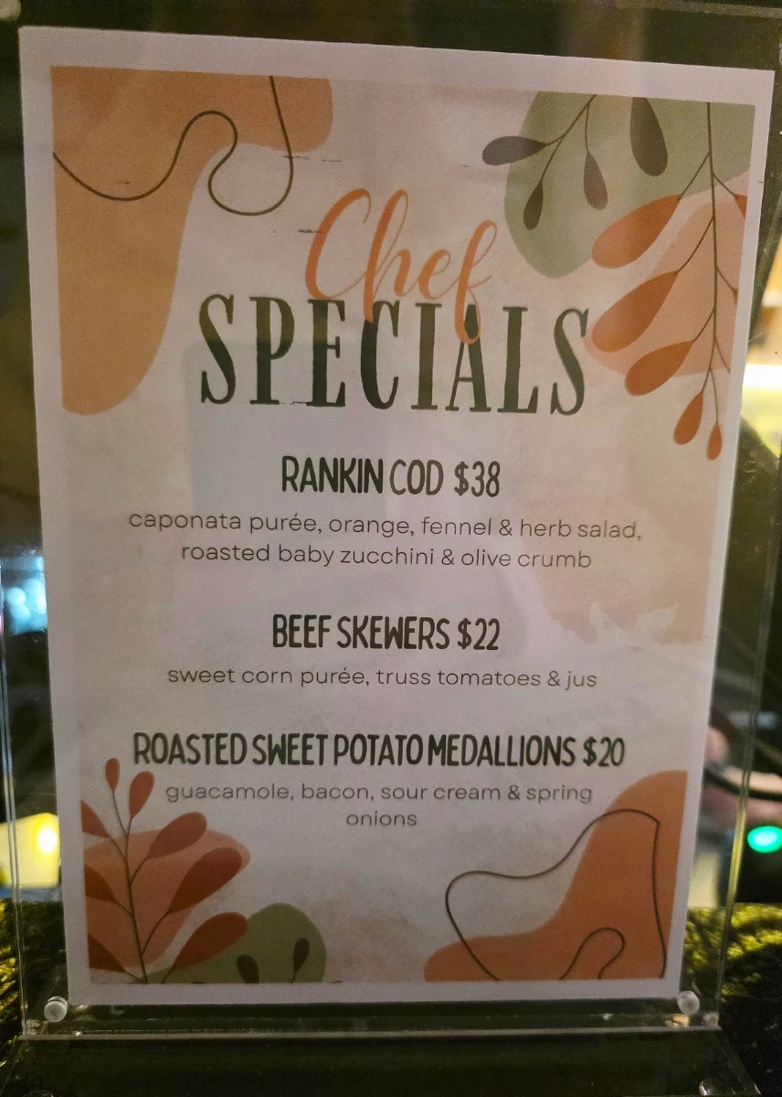 Menu, Gramercy Bar And Kitchen