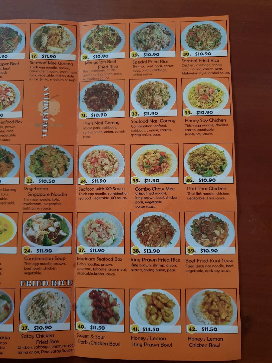 Menu, Kungfu Noodle & Dumpling