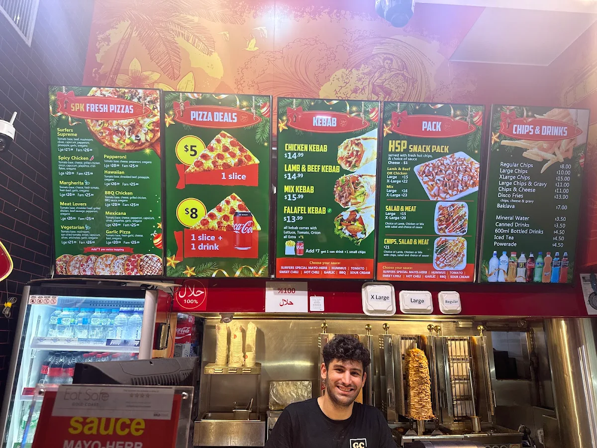 Menu, Amo Kebab & Pizza