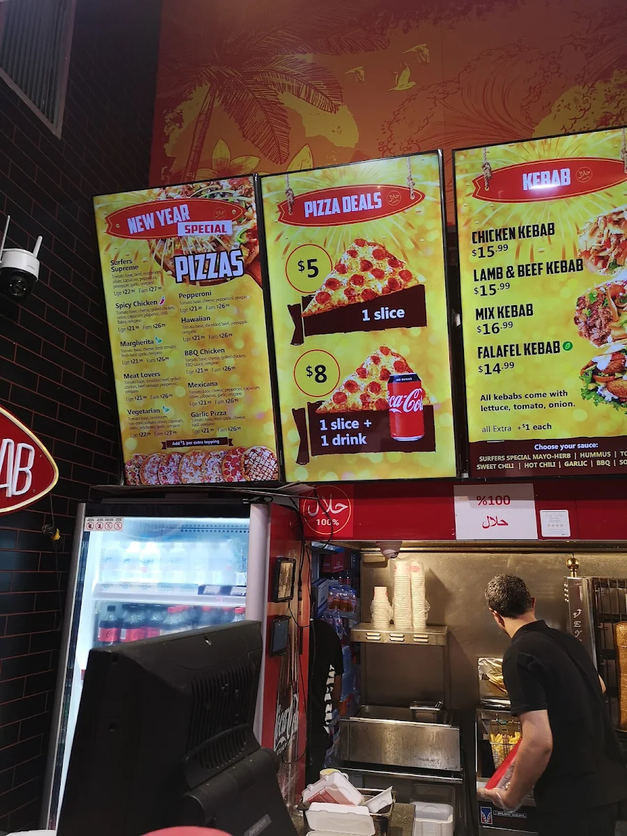 Menu, Amo Kebab & Pizza