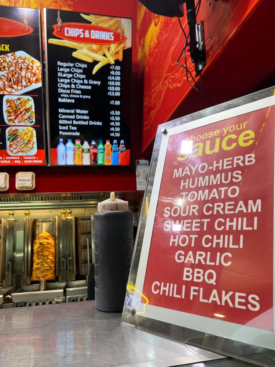 Menu, Amo Kebab & Pizza