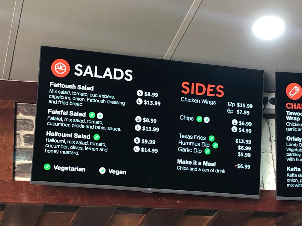 Menu, Charcoal House