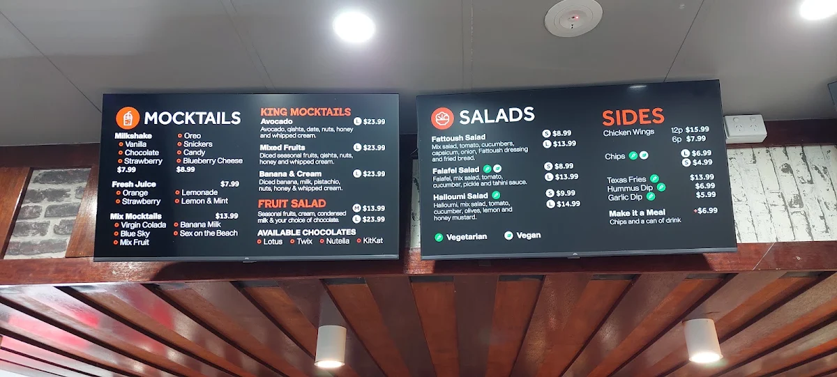 Menu, Charcoal House
