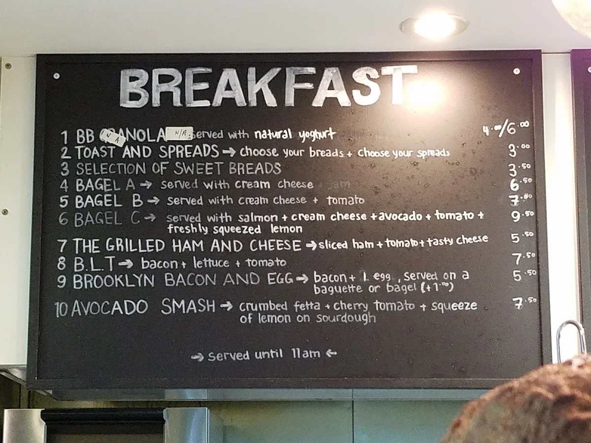 Menu, Brooklyn Bridge Deli