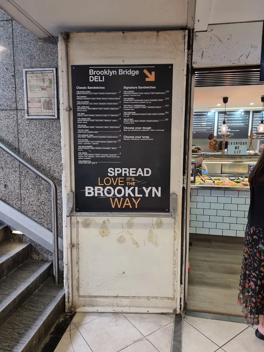 Menu, Brooklyn Bridge Deli