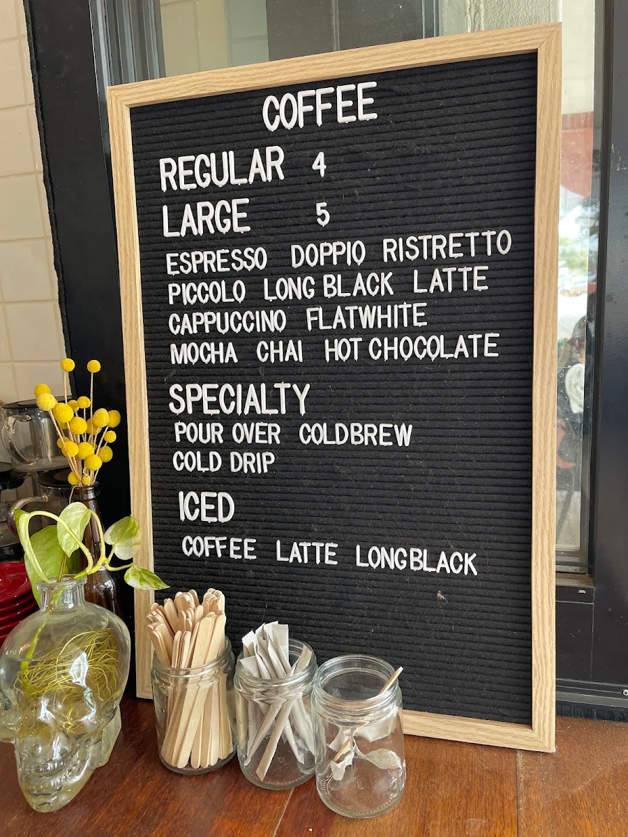 Menu, Gundog Espresso