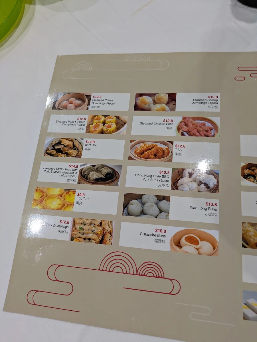 Menu, Markets Chinese Restaurant