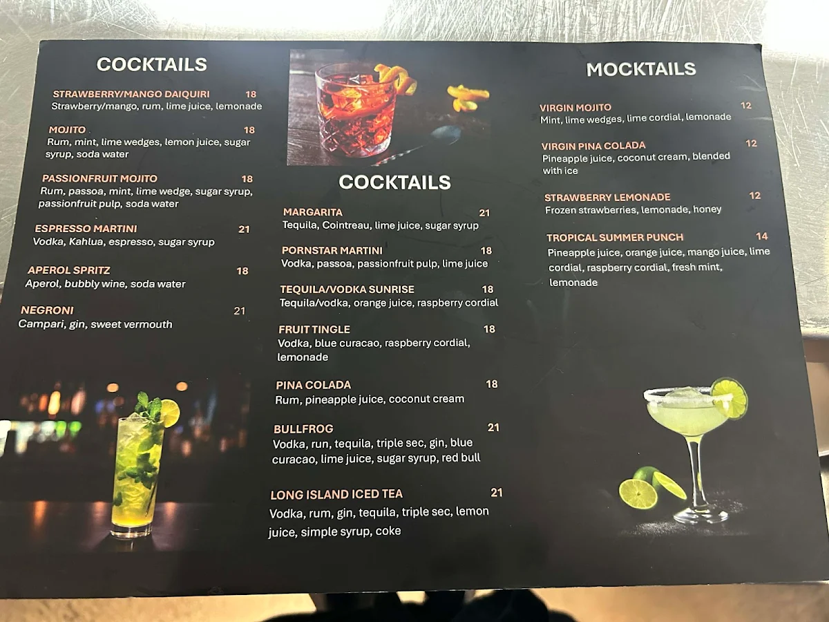 Menu, FAT CHEF Mernda