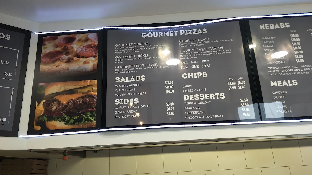 Menu, Banksia Grove Pizza and Kebab Bakery