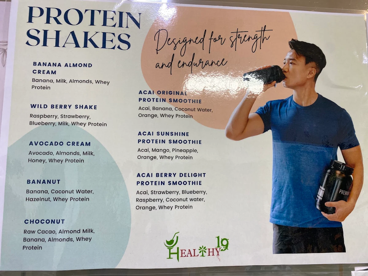 Menu, Healthy19