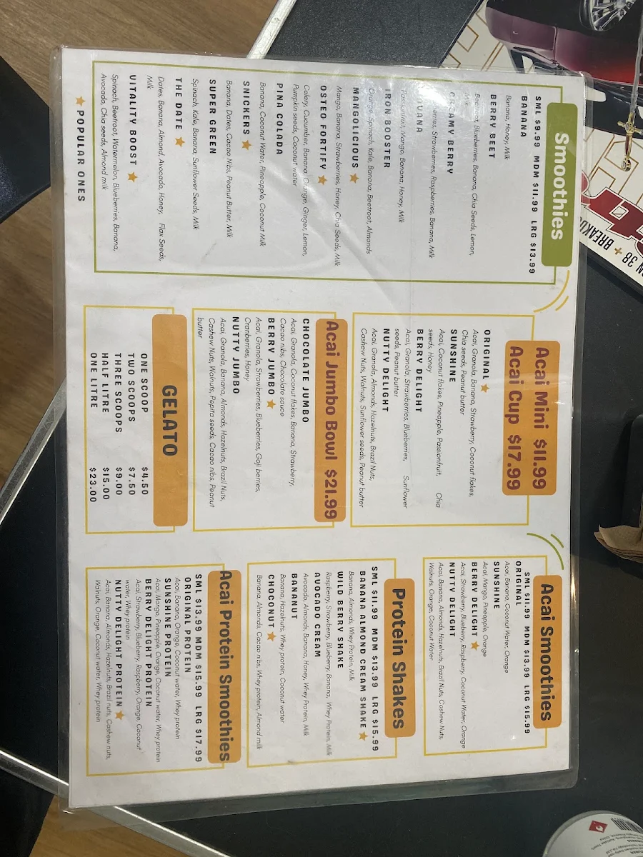 Menu, Healthy19