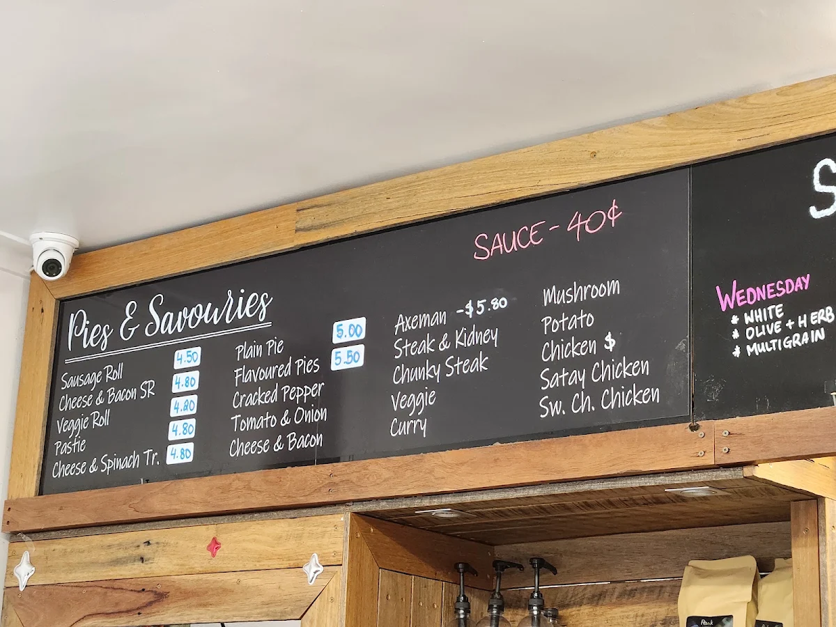 Menu, Al’s Bakehouse