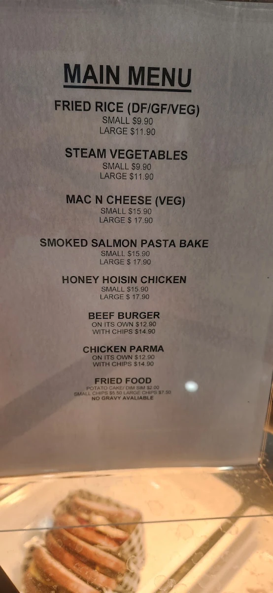 Menu, Cafe Kurmala