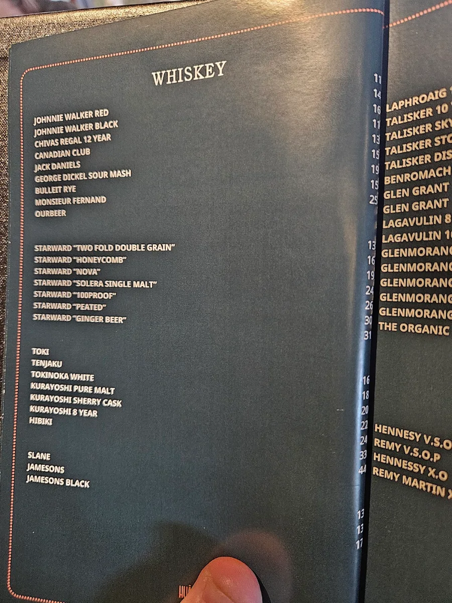 Menu, HUA