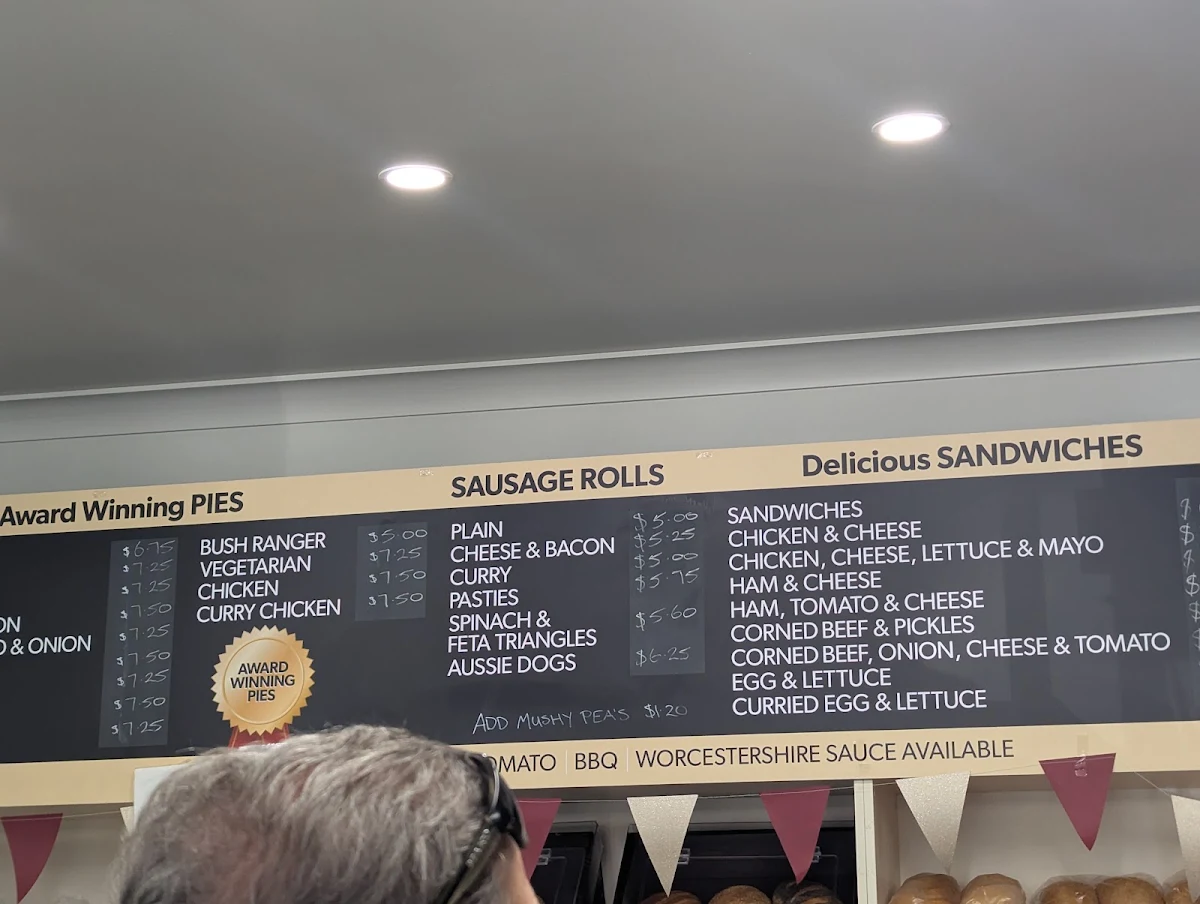 Menu, Gin Gin Bakery