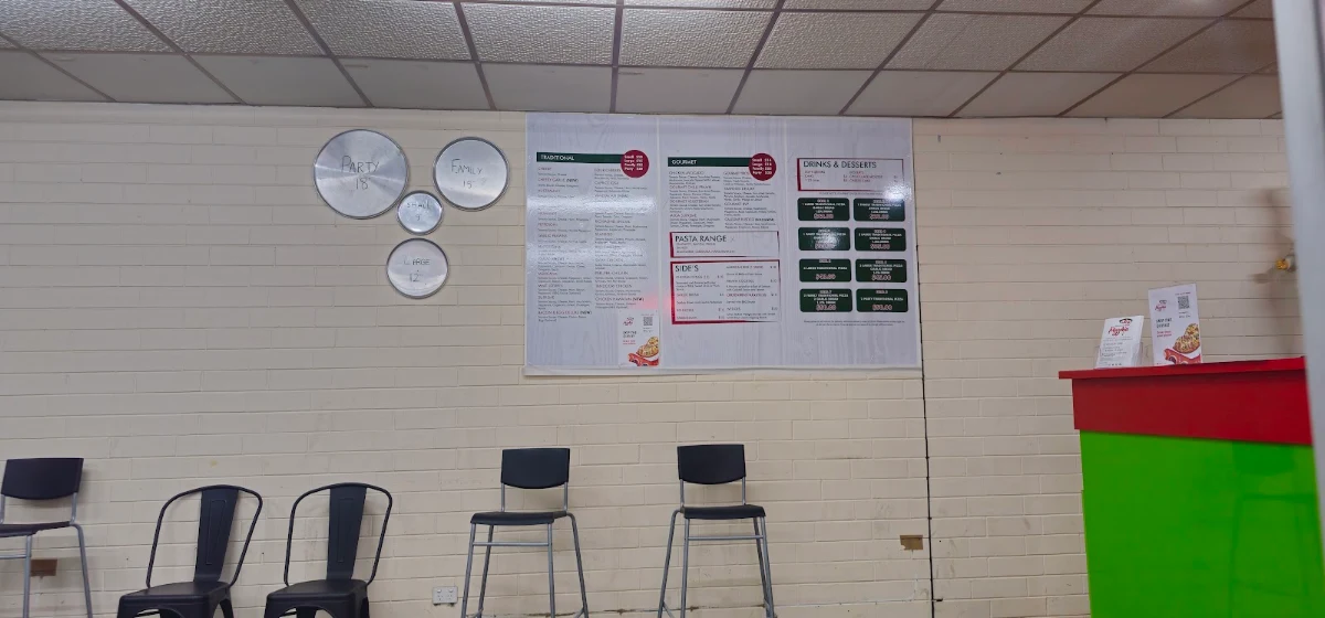 Menu, Richmond Village Pizzeria
