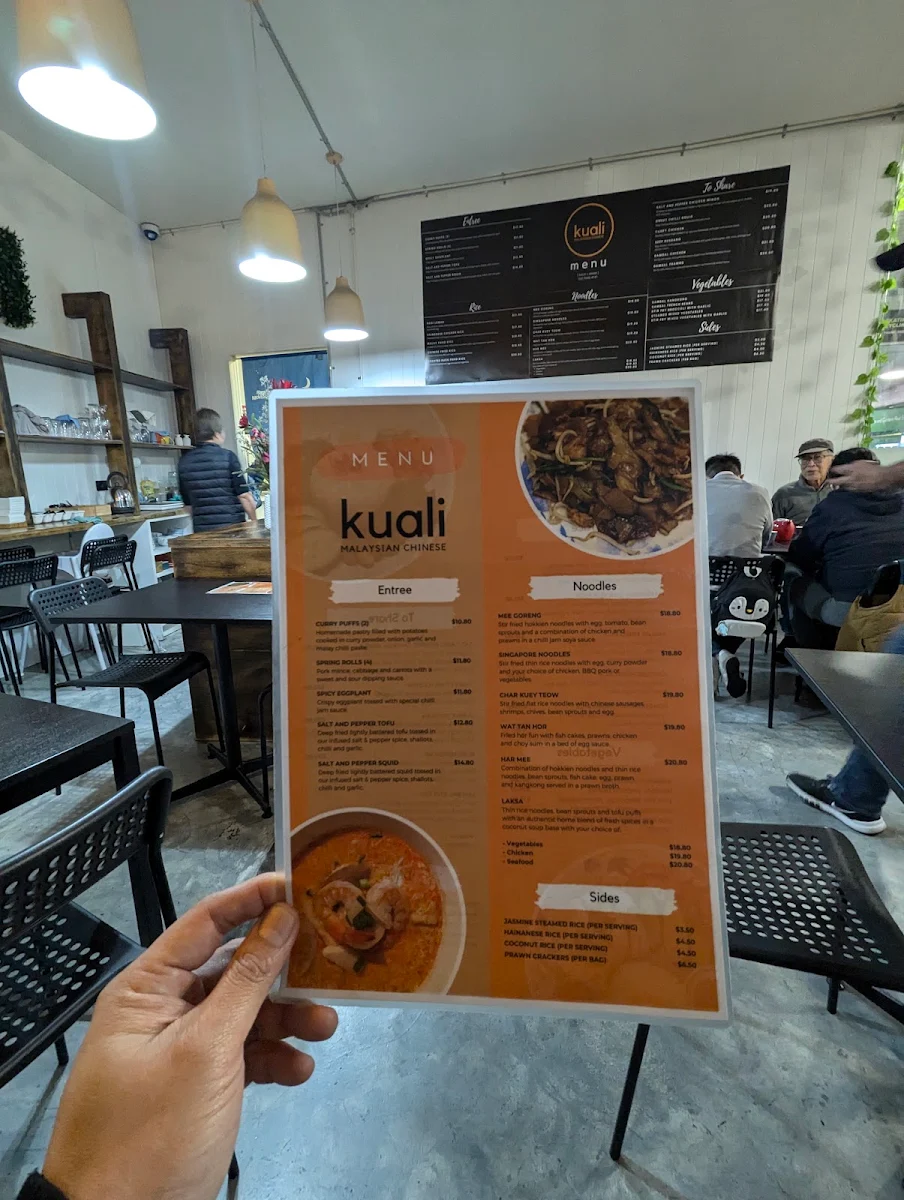 Menu, Kuali Malaysian Chinese