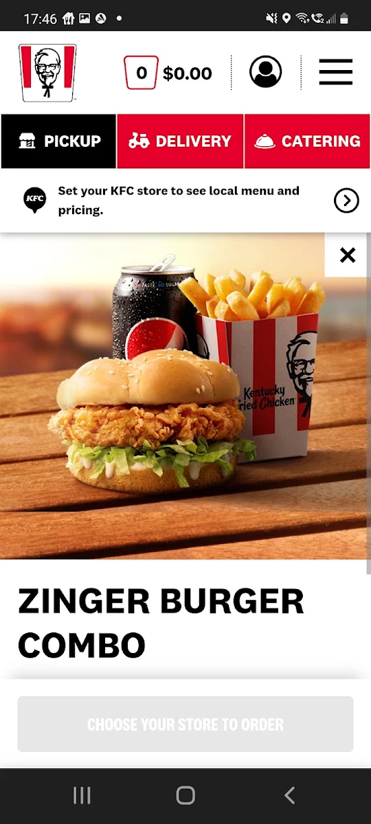 Menu, KFC Caroline Springs