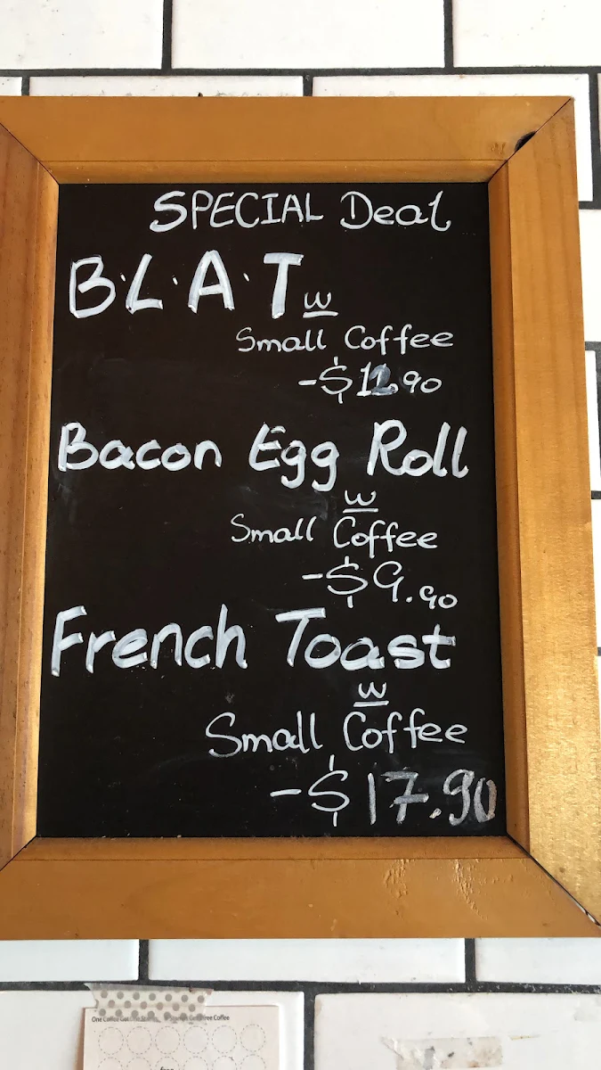 Menu, Saint and co