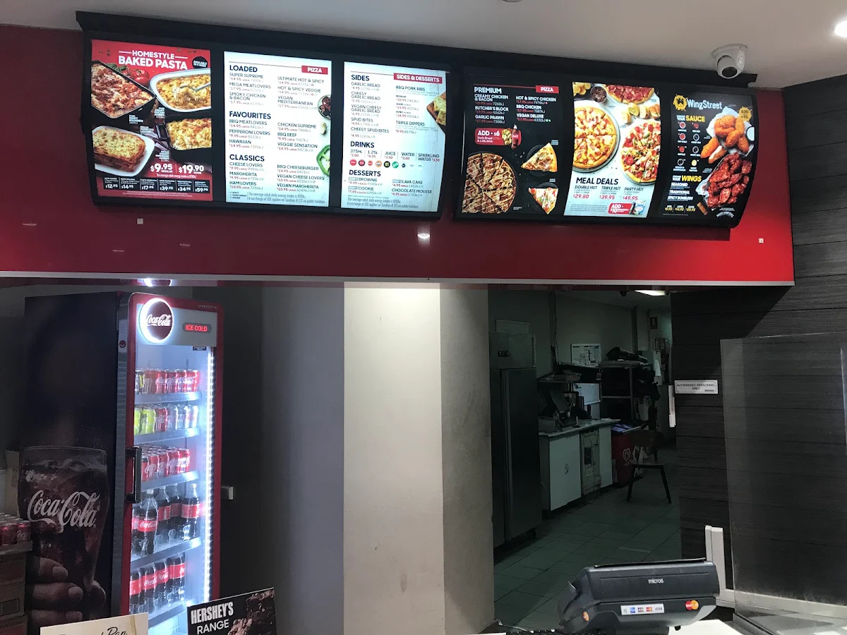 Menu, Pizza Hut Carlingford