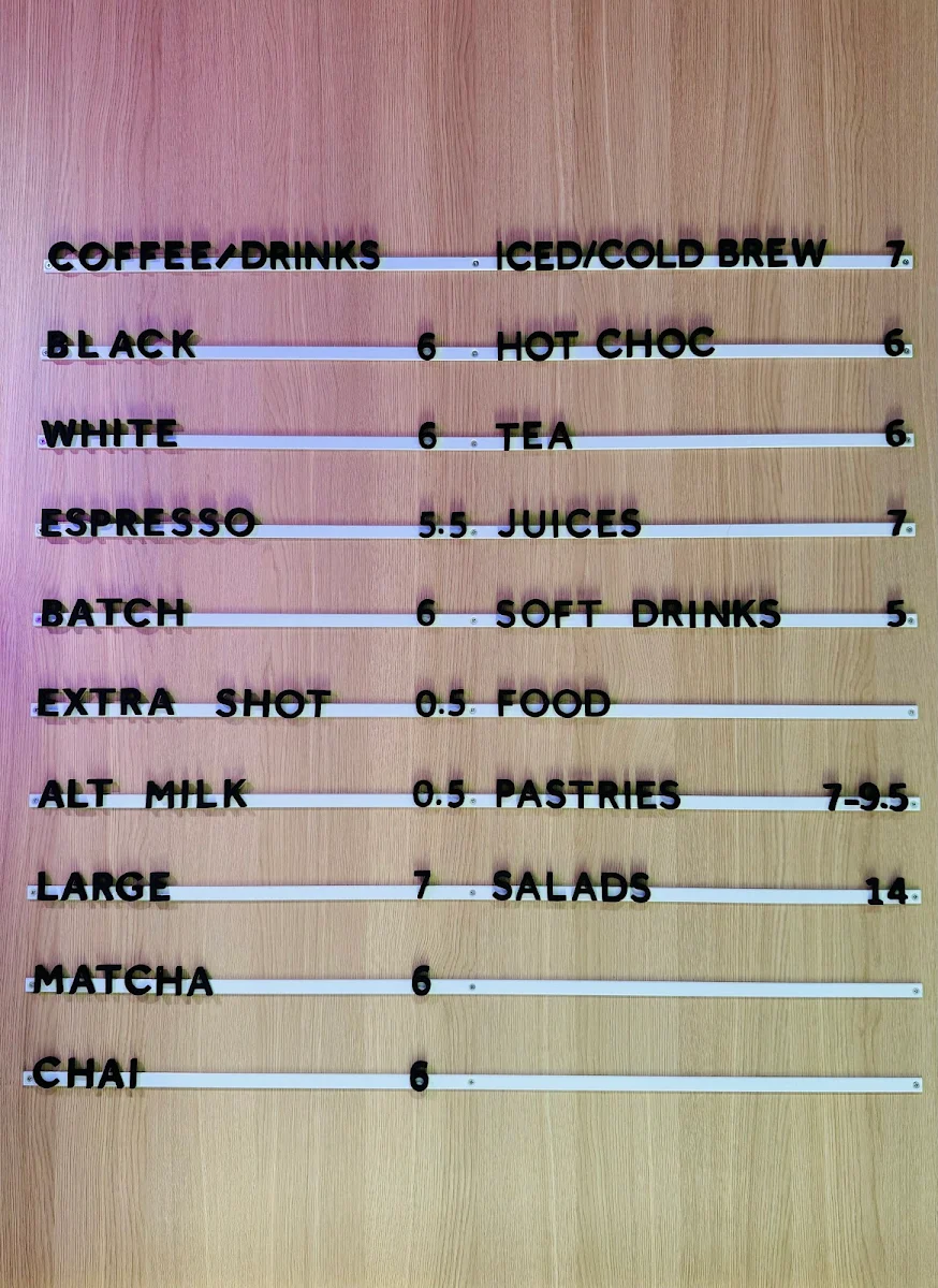 Menu, Pinkie Promise Cafe