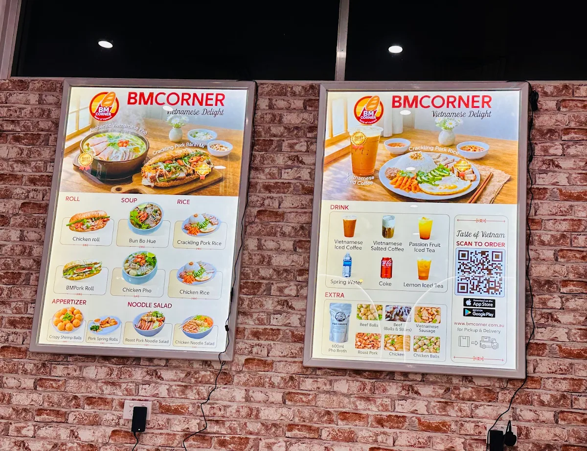 Menu, BMCorner Coomera Square