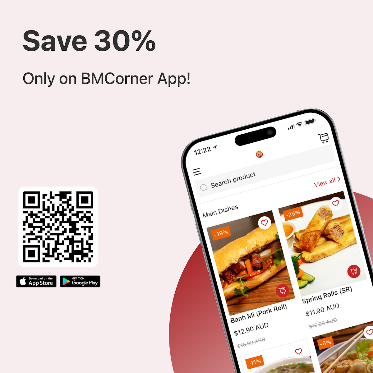 Menu, BMCorner Coomera Square