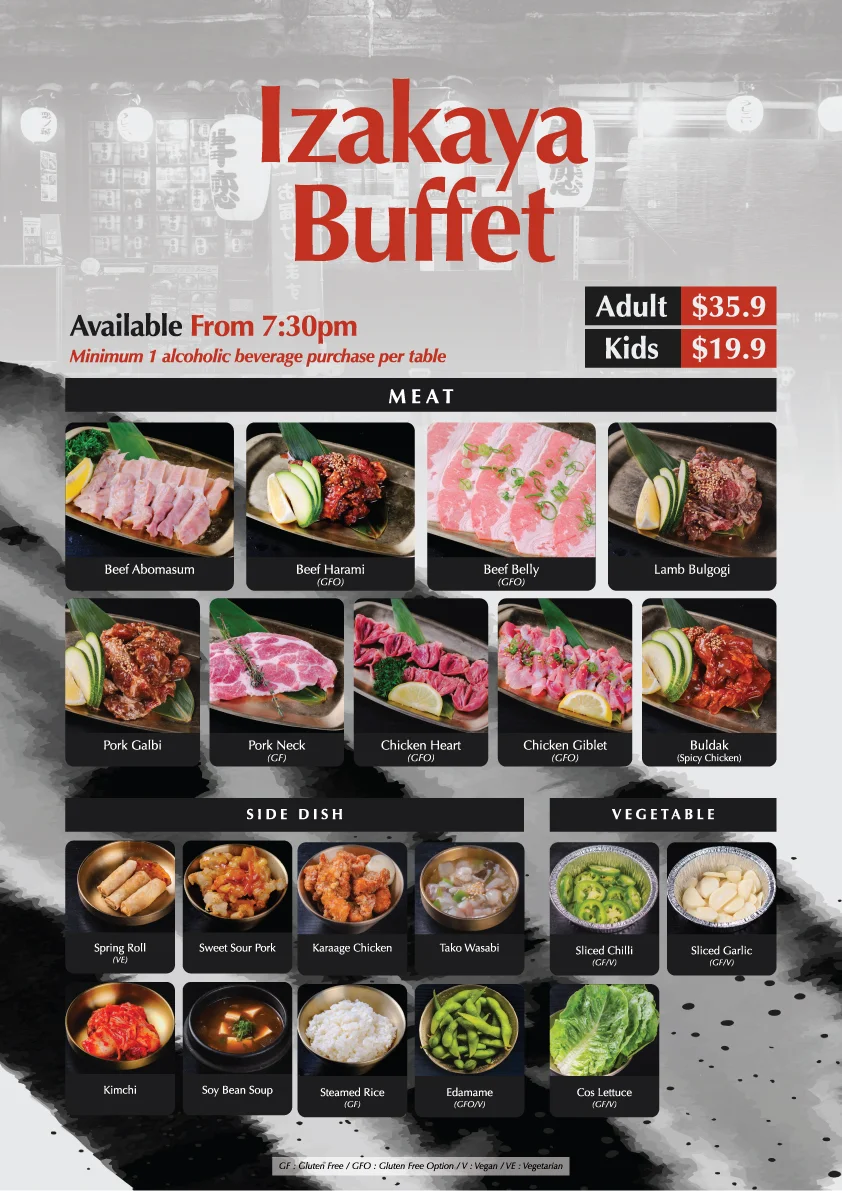 Menu, YAKINIKU GOEN | PREMIUM JAPANESE BBQ | ROCHEDALE