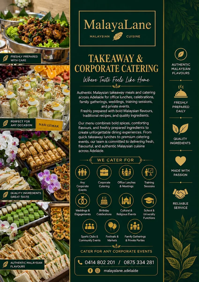 Menu, MalayaLane