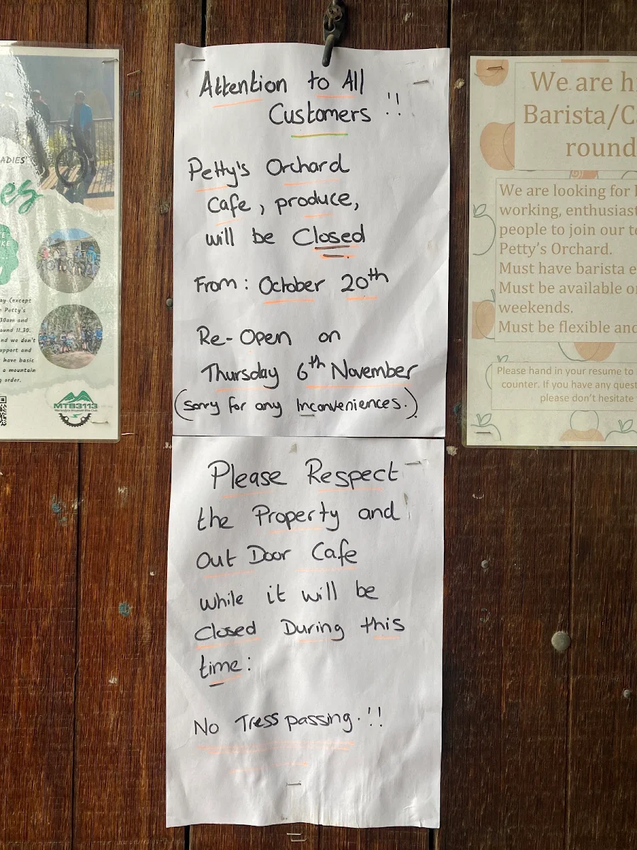 Menu, Yarra Organics