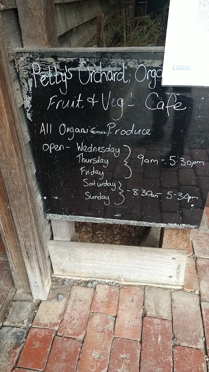 Menu, Yarra Organics