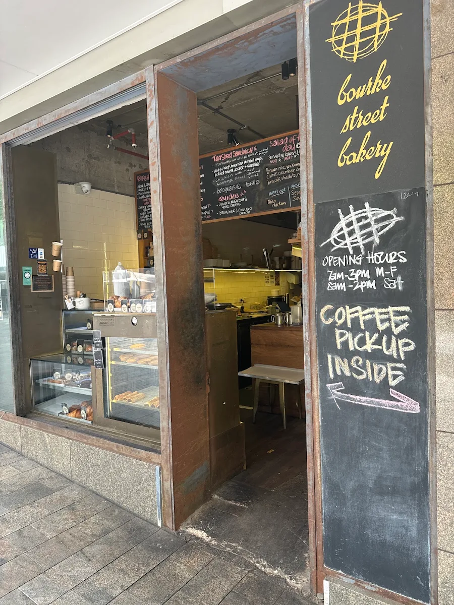Menu, Bourke Street Bakery North Sydney