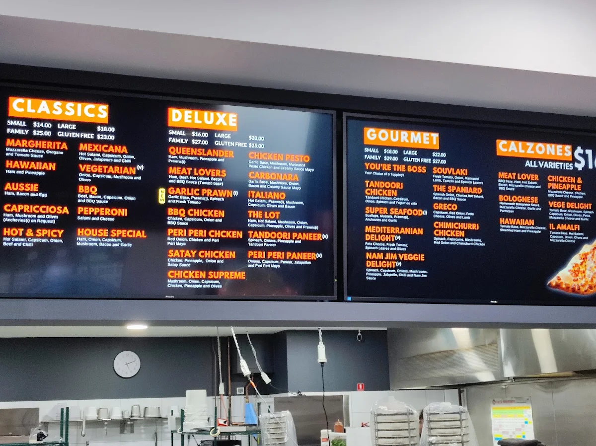 Menu, Amalfi Pizza & Pasta Lakelands