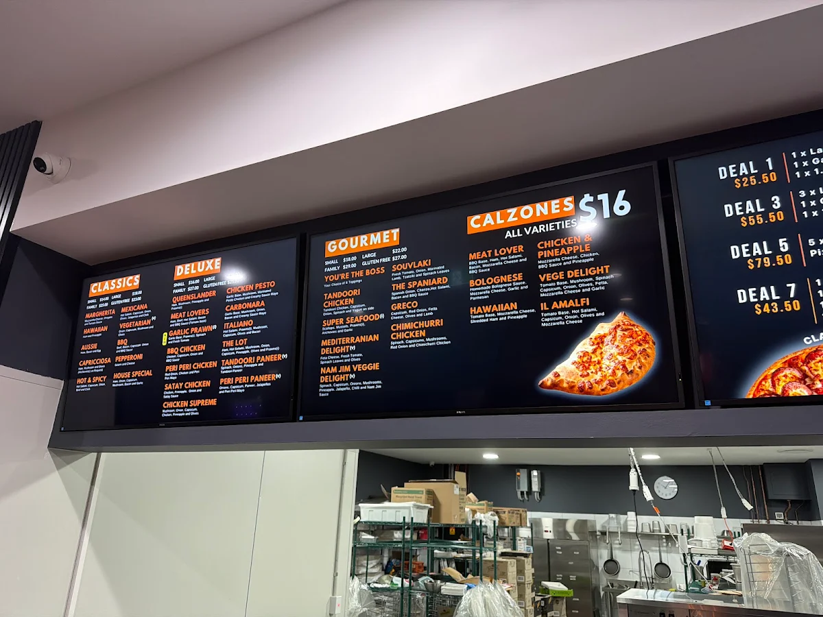 Menu, Amalfi Pizza & Pasta Lakelands