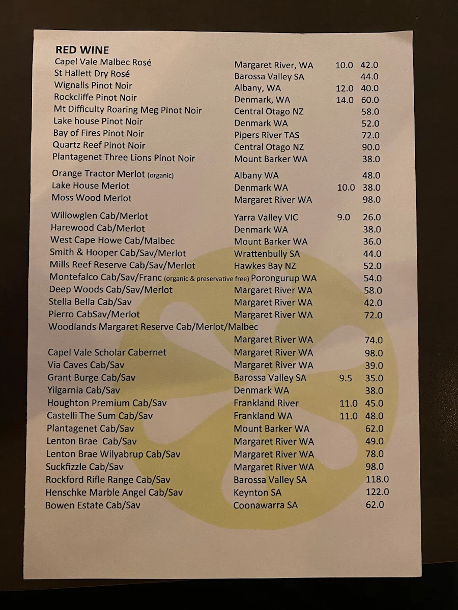 Menu, Lime 303