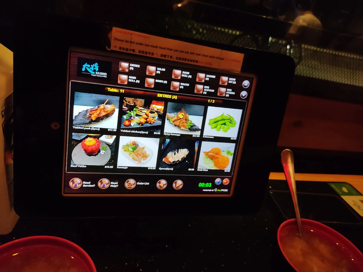 Menu, Ryoh Japanese BBQ