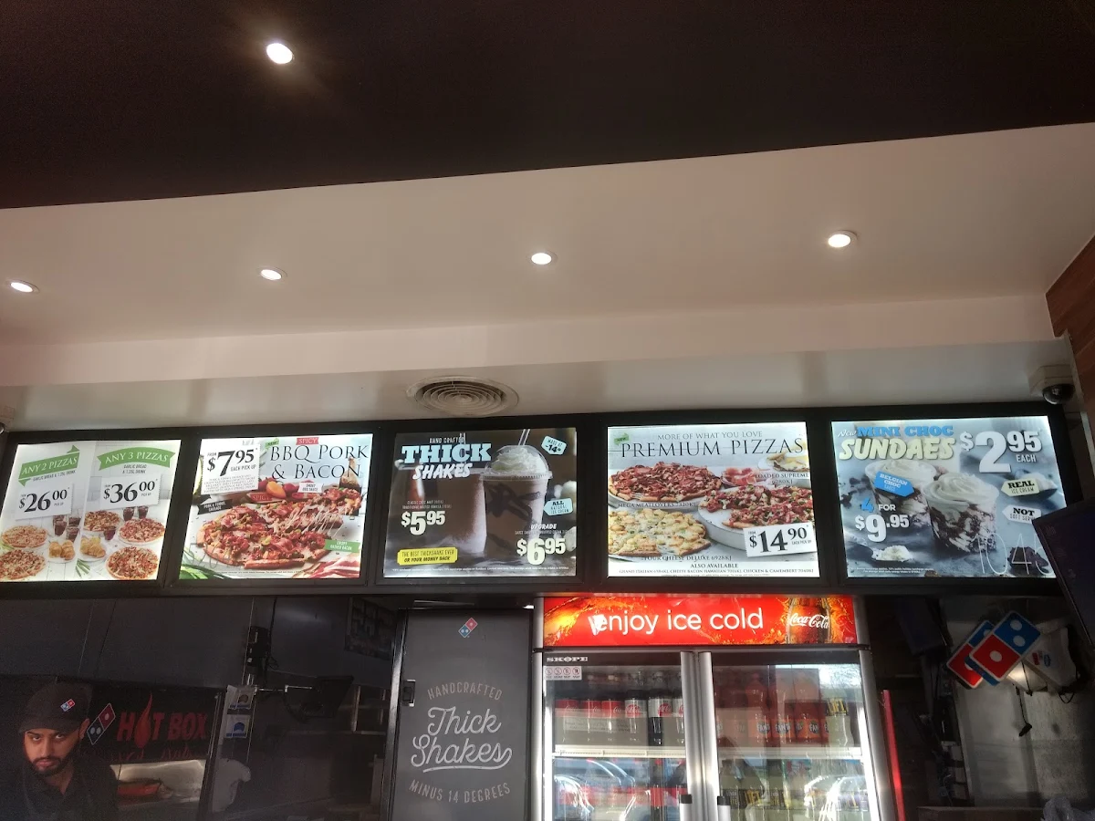 Menu, Domino's Pizza Spearwood